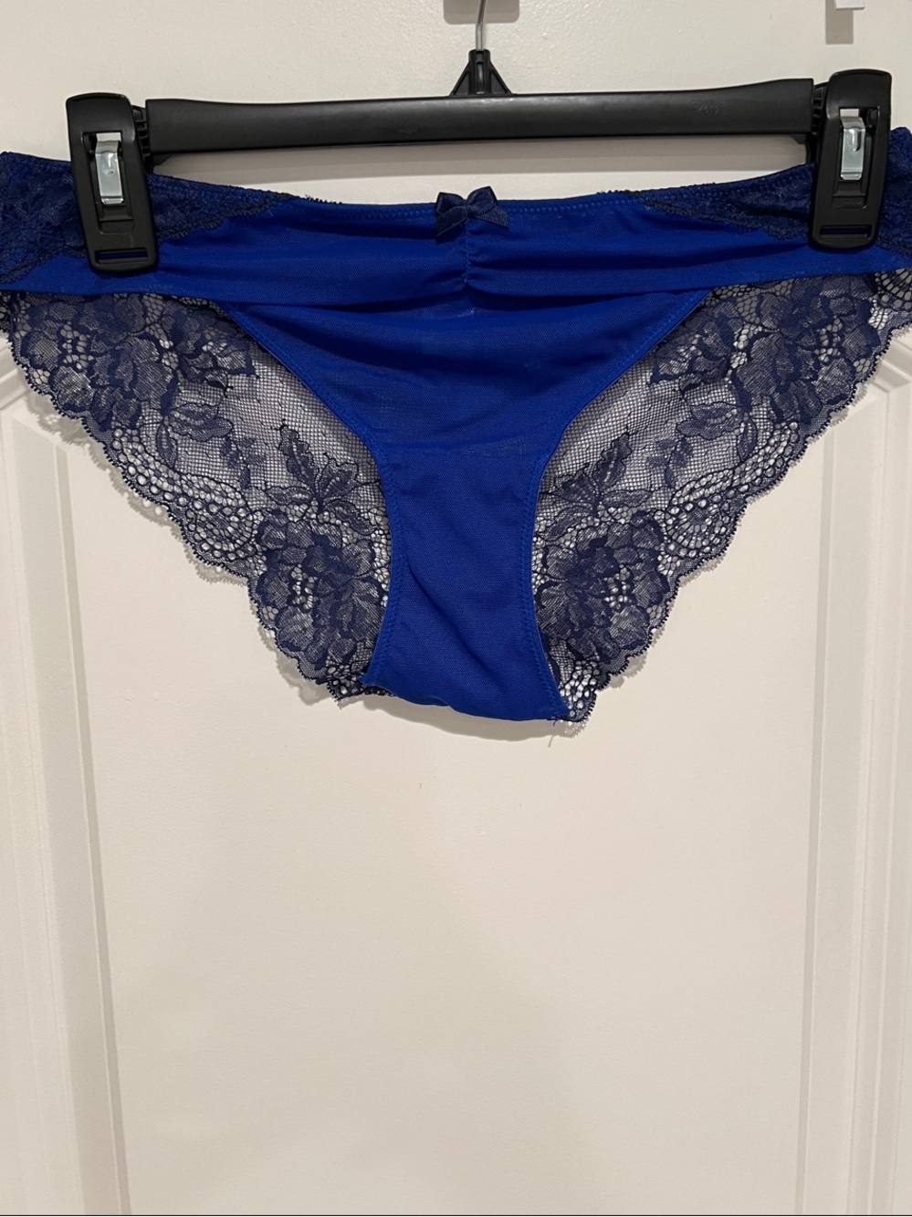 NWOT Adore Me Navy & Royal Blue Lace Bikini Panty